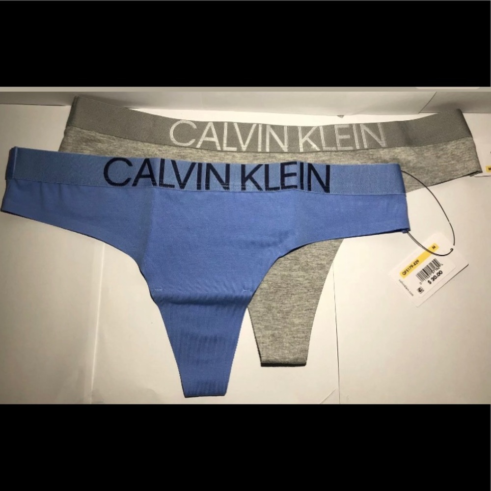 CALVIN KLEIN -5 THONGS- statement 1981 Panties